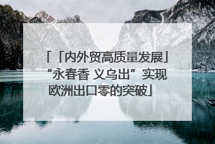 「内外贸高质量发展」“永春香 义乌出”实现欧洲出口零的突破