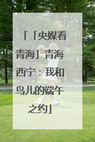 「央媒看青海」青海西宁：我和鸟儿的端午之约