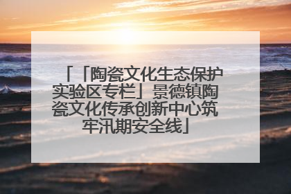 「陶瓷文化生态保护实验区专栏」景德镇陶瓷文化传承创新中心筑牢汛期安全线