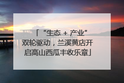 “生态 + 产业”双轮驱动，兰溪黄店开启高山西瓜丰收乐章