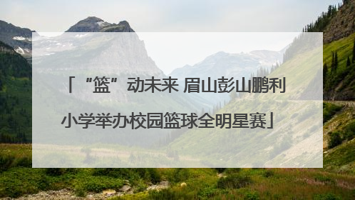 “篮”动未来 眉山彭山鹏利小学举办校园篮球全明星赛