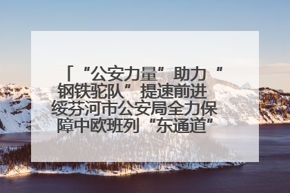 “公安力量”助力“钢铁驼队”提速前进 绥芬河市公安局全力保障中欧班列“东通道”绥芬河隧道贯通
