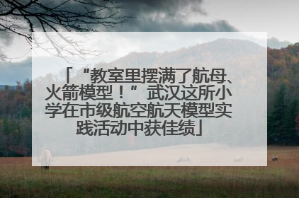 “教室里摆满了航母、火箭模型！”武汉这所小学在市级航空航天模型实践活动中获佳绩