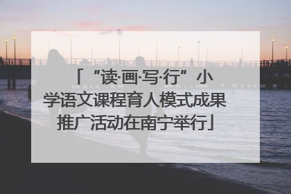 “读·画·写·行”小学语文课程育人模式成果推广活动在南宁举行
