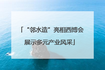 “邻水造”亮相西博会 展示多元产业风采