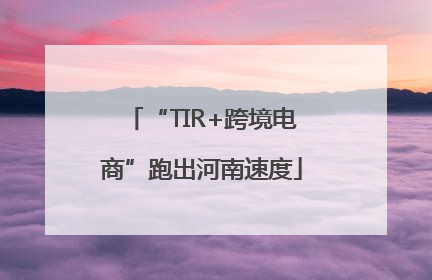 “TIR+跨境电商”跑出河南速度