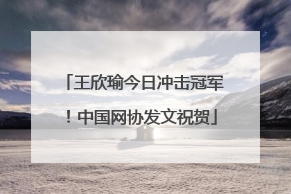 王欣瑜今日冲击冠军！中国网协发文祝贺
