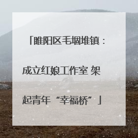 睢阳区毛堌堆镇：成立红娘工作室 架起青年“幸福桥”