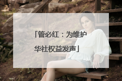 管必红：为维护华社权益发声