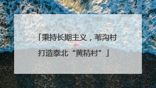 秉持长期主义，苇沟村打造泰北“黄精村”