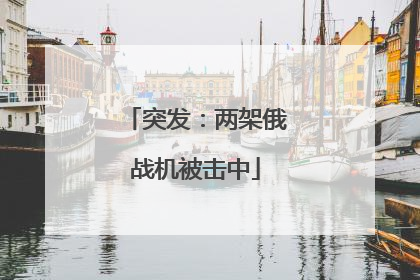 突发：两架俄战机被击中
