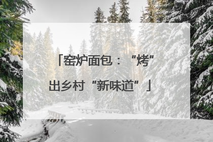 窑炉面包：“烤”出乡村“新味道”