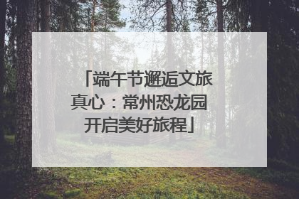 端午节邂逅文旅真心：常州恐龙园开启美好旅程