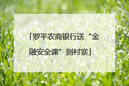 罗平农商银行送“金融安全课”到村寨