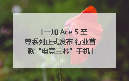 一加 Ace 5 至尊系列正式发布 行业首款“电竞三芯”手机