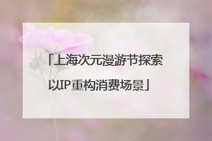 上海次元漫游节探索以IP重构消费场景