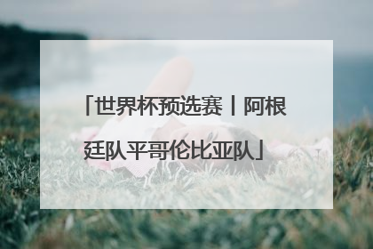 世界杯预选赛丨阿根廷队平哥伦比亚队
