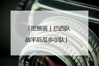 世预赛｜巴西队战平厄瓜多尔队