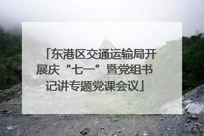 东港区交通运输局开展庆“七一”暨党组书记讲专题党课会议