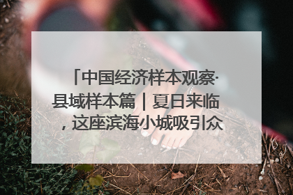 中国经济样本观察·县域样本篇｜夏日来临，这座滨海小城吸引众多年轻人打卡……
