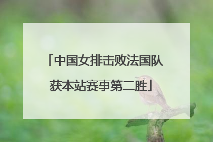 中国女排击败法国队 获本站赛事第二胜