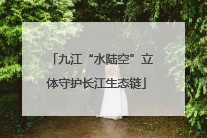 九江“水陆空”立体守护长江生态链