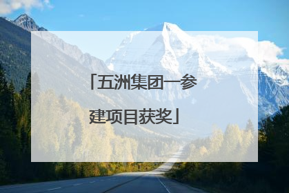 五洲集团一参建项目获奖