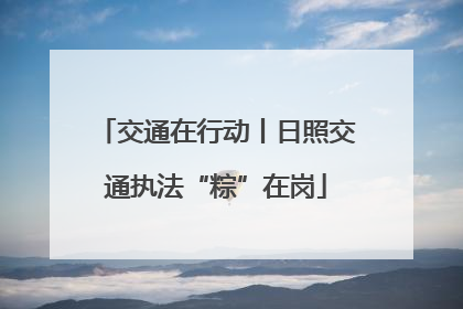 交通在行动丨日照交通执法“粽”在岗