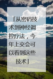 从密码技术到神经调控疗法，今年上交会可以看到这些技术