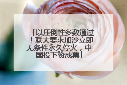 以压倒性多数通过！联大要求加沙立即无条件永久停火，中国投下赞成票