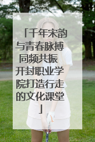 千年宋韵与青春脉搏同频共振 开封职业学院打造行走的文化课堂