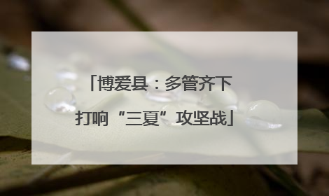 博爱县：多管齐下 打响“三夏”攻坚战