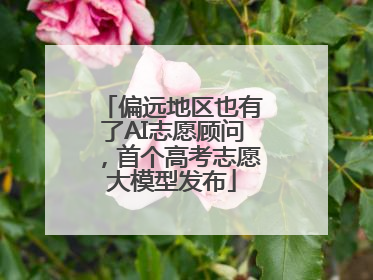 偏远地区也有了AI志愿顾问，首个高考志愿大模型发布