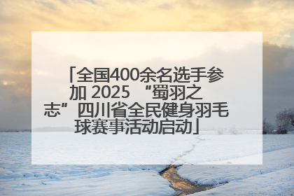 全国400余名选手参加 2025 “蜀羽之志”四川省全民健身羽毛球赛事活动启动