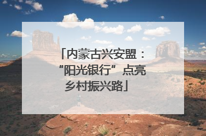 内蒙古兴安盟：“阳光银行”点亮乡村振兴路