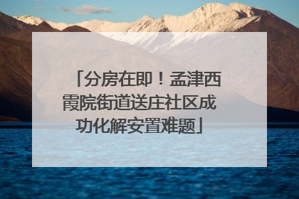 分房在即！孟津西霞院街道送庄社区成功化解安置难题