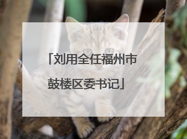 刘用全任福州市鼓楼区委书记