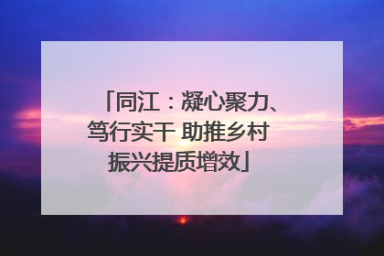 同江：凝心聚力、笃行实干 助推乡村振兴提质增效