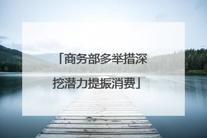 商务部多举措深挖潜力提振消费