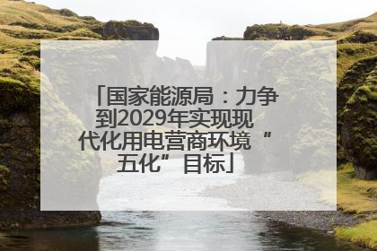 国家能源局：力争到2029年实现现代化用电营商环境“五化”目标
