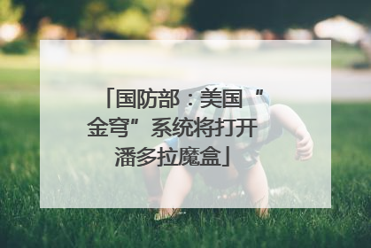 国防部：美国“金穹”系统将打开潘多拉魔盒