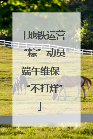 地铁运营“粽”动员 端午维保“不打烊”