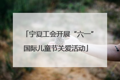 宁夏工会开展“六一”国际儿童节关爱活动