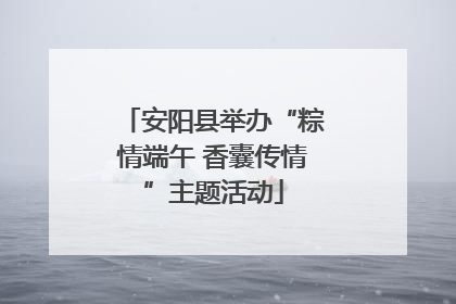 安阳县举办“粽情端午 香囊传情”主题活动
