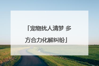 宠物扰人清梦 多方合力化解纠纷