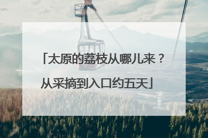 太原的荔枝从哪儿来？从采摘到入口约五天