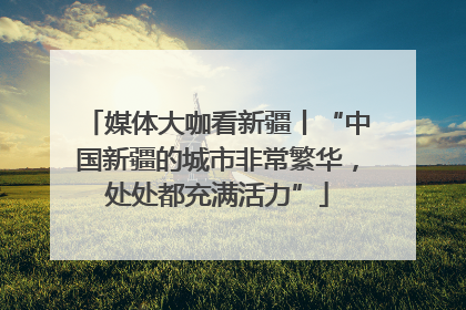 媒体大咖看新疆丨“中国新疆的城市非常繁华，处处都充满活力”
