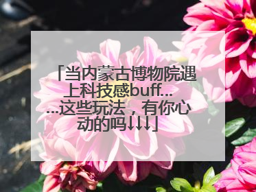 当内蒙古博物院遇上科技感buff……这些玩法，有你心动的吗↓↓↓