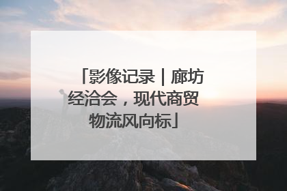 影像记录｜廊坊经洽会，现代商贸物流风向标