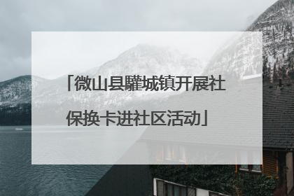 微山县驩城镇开展社保换卡进社区活动